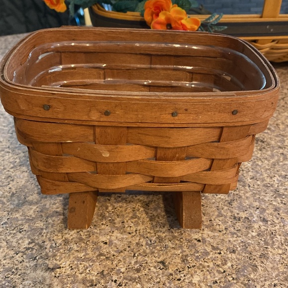 Longaberger Cradle Rocker Handmade Basket - Picture 3 of 17